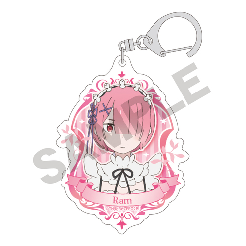Acrylic Key Chain Ram Pink