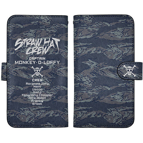 Straw Hat Crew Camouflage Book Type Smartphone Case
