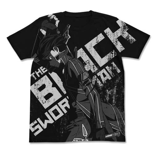 Black Knight Kirito T-shirt Black