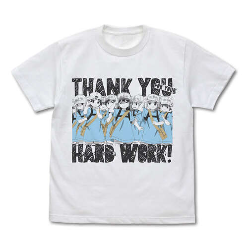 Platelet's Thank you for your Hard Work T-shirt White