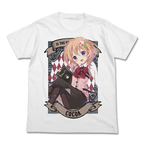Cocoa Full Color T-shirt White [L Size]