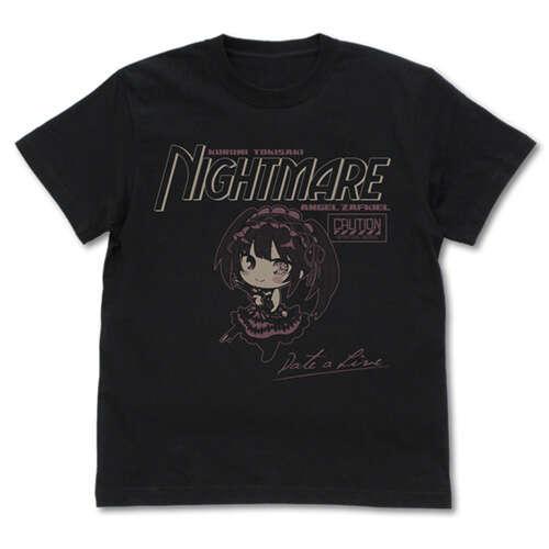 Tokisaki Kurumi T-shirt Deformed Ver. Black
