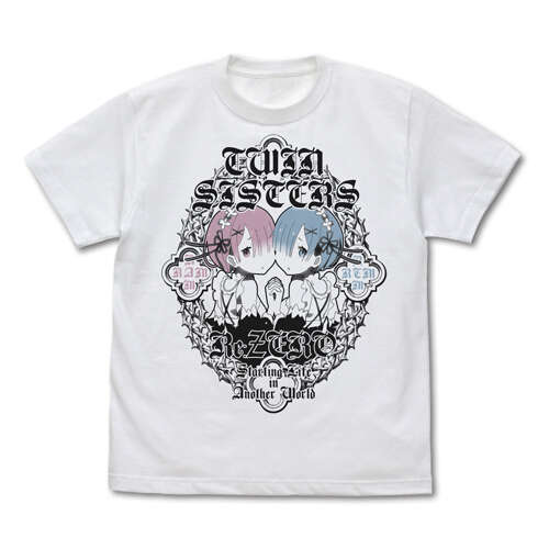Twins Rem & Ram T-shirt White