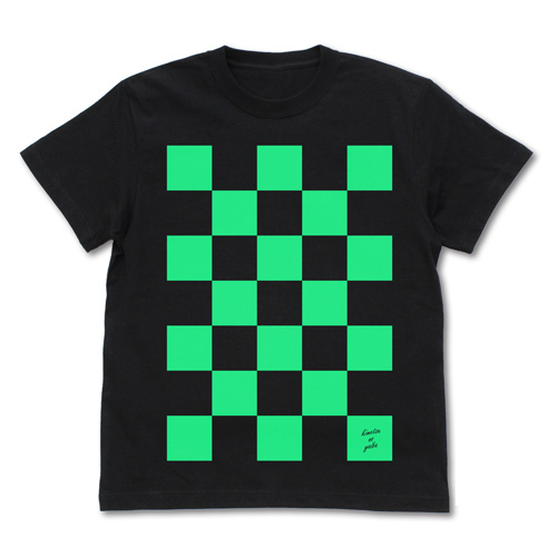 Tanjiro's Checkered Pattern Design T Shirt Black