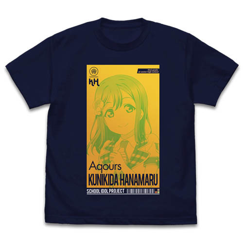 Kunikida Hanamaru T-shirt ALL STARS Ver. Navy