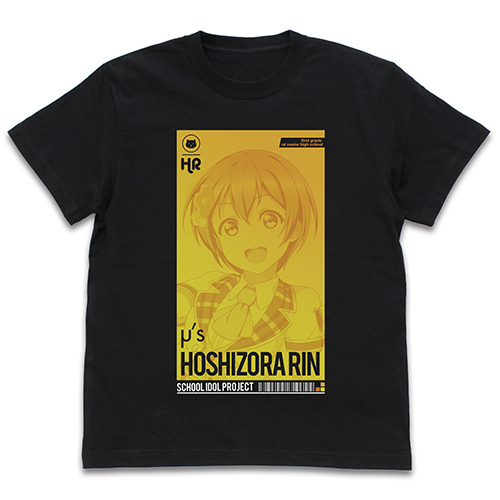 Hoshizora Rin T-shirt ALL STARS Ver. Black