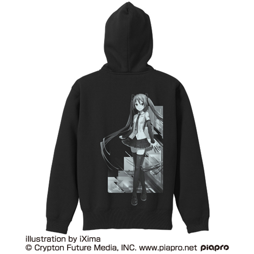 Hatsune Miku V4X Zip Hoodie Black