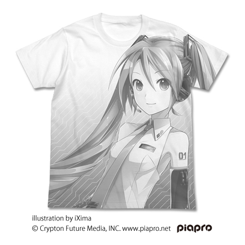 Hatsune Miku V3 T-shirt Ver. 2.0 White