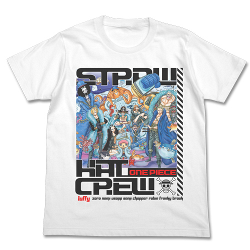 STRAW HAT CREW Full Color T-shirt White