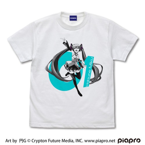 Hatsune Miku T-shirt Circle G Ver. White