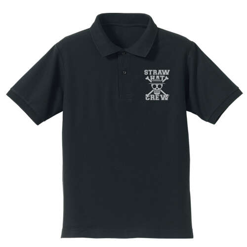 Straw Hat Pirates Polo Shirt Black
