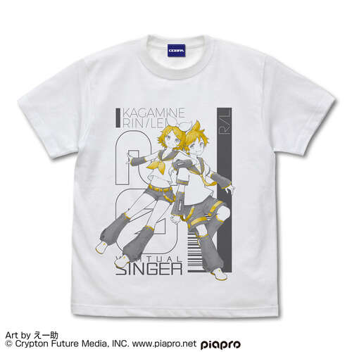 Kagamine Rin & Len E-suke Ver. T-Shirt White