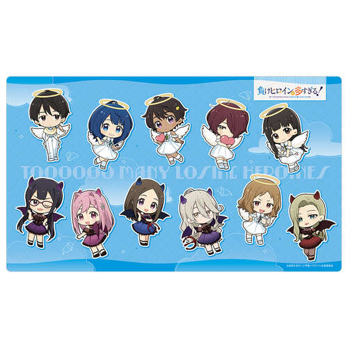 -PRE ORDER- Too Many Losing Heroines! Rubber Mat Angel & Devil