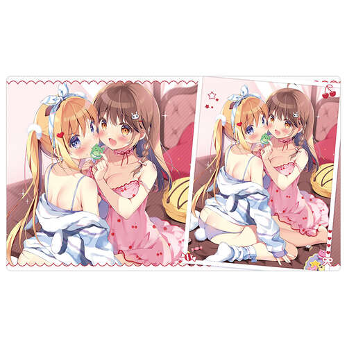 -PRE ORDER- Pan Rubber Mat Haruka & Cocoa