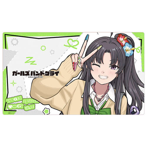 -PRE ORDER- Girls Band Cry Original Illustration Rubber Mat Awa Subaru / Heisei Gal