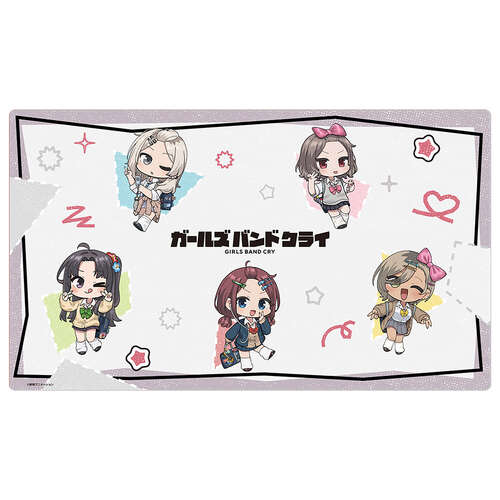-PRE ORDER- Girls Band Cry Rubber Mat Mini Character / Heisei Gal
