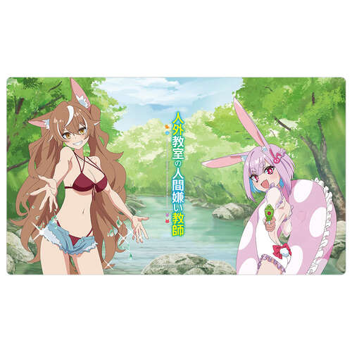 -PRE ORDER- A Misanthrope Teaches a Class for Demi-Humans Original Illustration Rubber Mat Ohgami Isaki & Usami Sui / Playing in the River