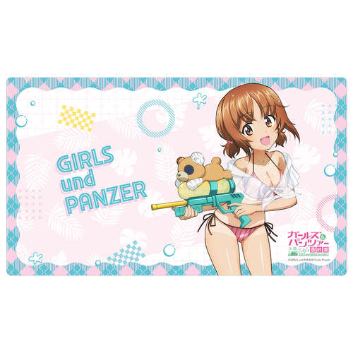 -PRE ORDER- Girls Und Panzer das Finale Original Illustration Rubber Mat Nishizumi Miho / Water Gun Sunburn Ver.