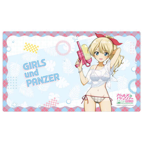 -PRE ORDER- Girls Und Panzer das Finale Original Illustration Rubber Mat Darjeeling / Water Gun Sunburn Ver.