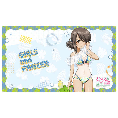 -PRE ORDER- Girls Und Panzer das Finale Original Illustration Rubber Mat Mika / Water Gun Sunburn Ver.