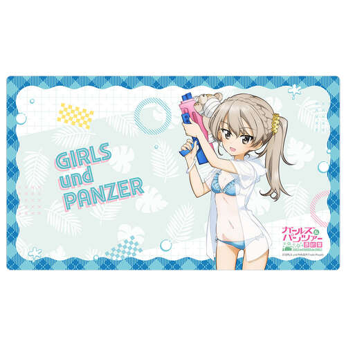 -PRE ORDER- Girls Und Panzer das Finale Original Illustration Rubber Mat Shimada Alice / Water Gun Sunburn Ver.