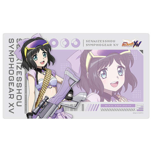 -PRE ORDER- Senki Zessho Symphogear XV Original Illustration Rubber Mat Miku / Cyber Military