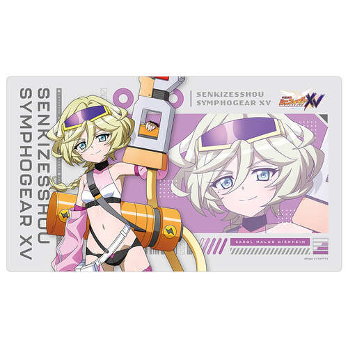 -PRE ORDER- Senki Zessho Symphogear XV Original Illustration Rubber Mat Carol / Cyber Military