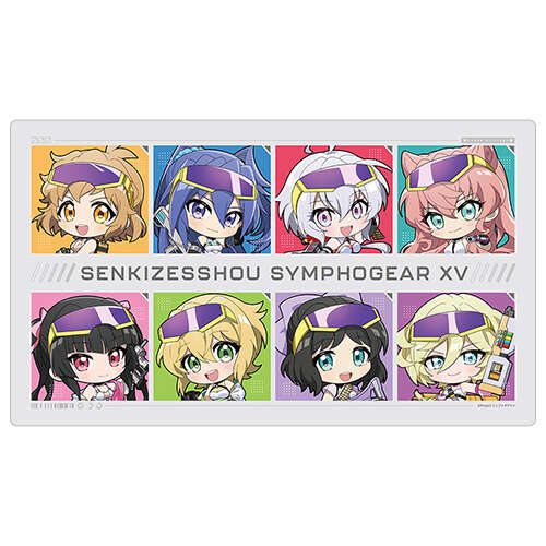 -PRE ORDER- Senki Zessho Symphogear XV Rubber Mat Mini Character / Cyber Military
