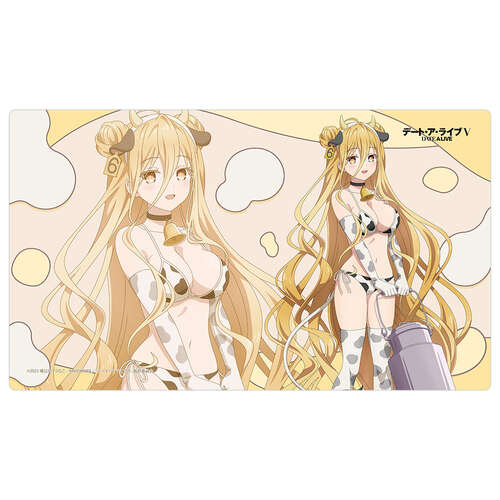 -PRE ORDER- Date A Live V Original Illustration Rubber Mat Hoshimiya Mukuro / Cow Pattern Swimwear