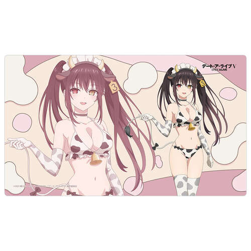 -PRE ORDER- Date A Live V Original Illustration Rubber Mat Tokisaki Kurumi / Cow Pattern Swimwear