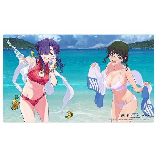 -PRE ORDER- GRIDMAN UNIVERSE Original Illustration Rubber Mat The 2nd & Hime / Swimwear
