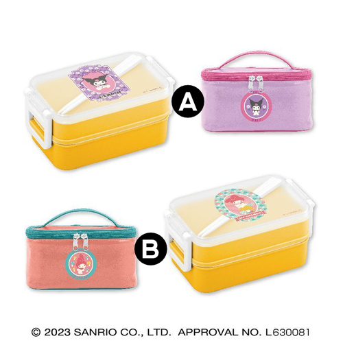 My Melody & Kuromi Retro Girl Lunch Box (With Cooling Bag)