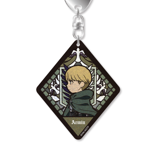VETCOLO Glitter Acrylic Key Chain 03 Armin Arlert