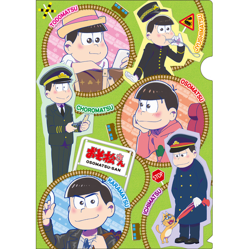 Osomatsu-san Clear File Train Pattern