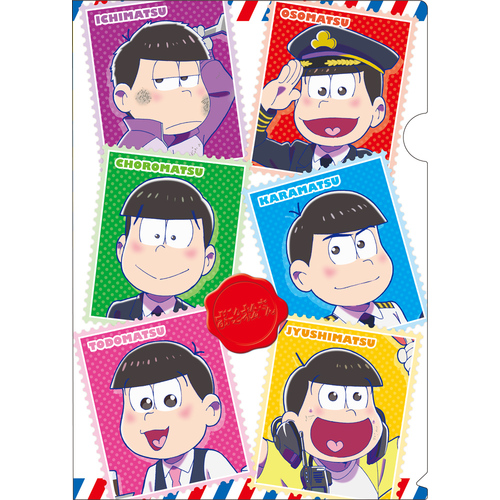 Osomatsu-san Clear File Airport Pattern