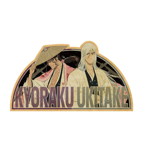 Bleach Travel Sticker 4 Kyoraku Shunsui & Ukitake Jushiro