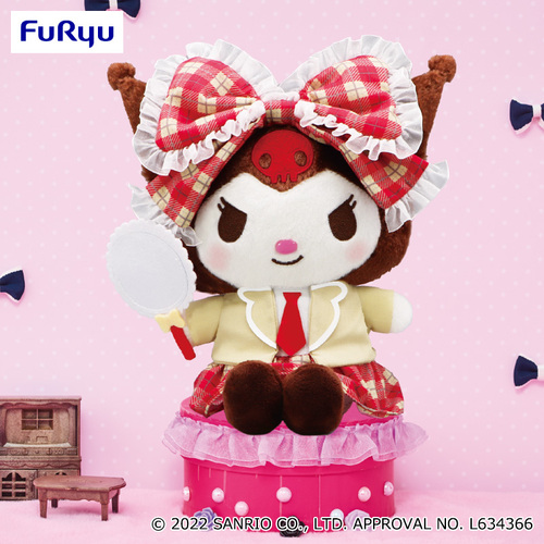 Kuromi P-Style Oshigoto Uchiwa Plush