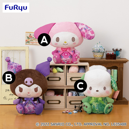 Sanrio Characters Handicraft Plush - My Melody & Kuromi & Pochacco