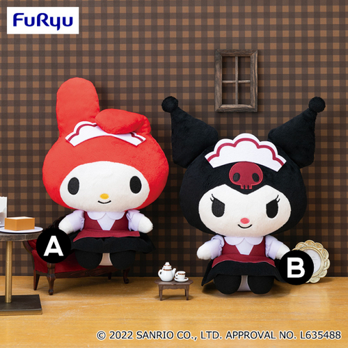 My Melody & Kuromi Showa Retro Market Cafe Big Plush