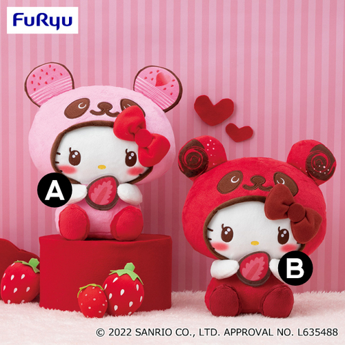 Panda Hello Kitty Strawberry Chocolate Palette Big Plush