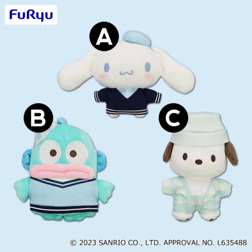 Sanrio Characters Bias Diary Plush ～Cinnamoroll & Hangyodon & Pochacco～