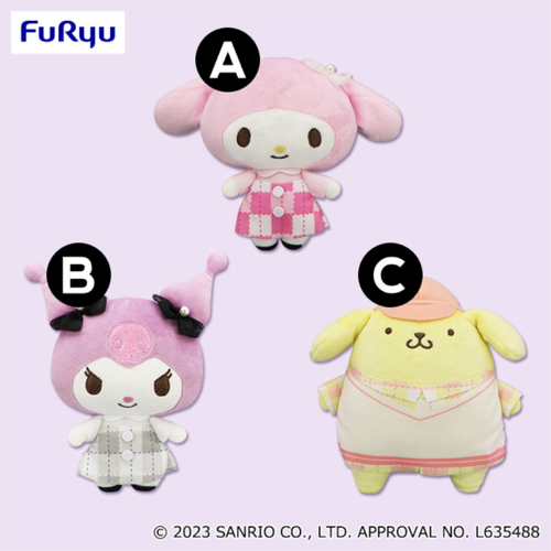 Sanrio Characters Bias Diary Plush ～My Melody & Kuromi & Pompompurin～