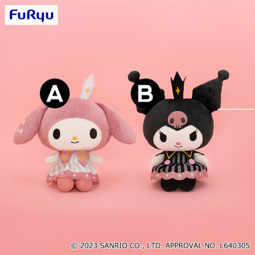 My Melody & Kuromi Antique Queen BIG Plush