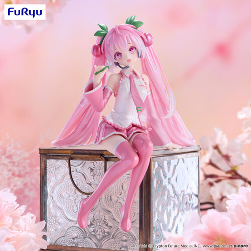 -PRE ORDER- Hatsune Miku Noodle Stopper Figure Sakura Miku 2024 Pearl Color Ver.