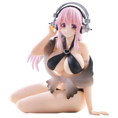 -PRE ORDER- Noodle Stopper Figure Super Sonico Swimsuit Black Color Version