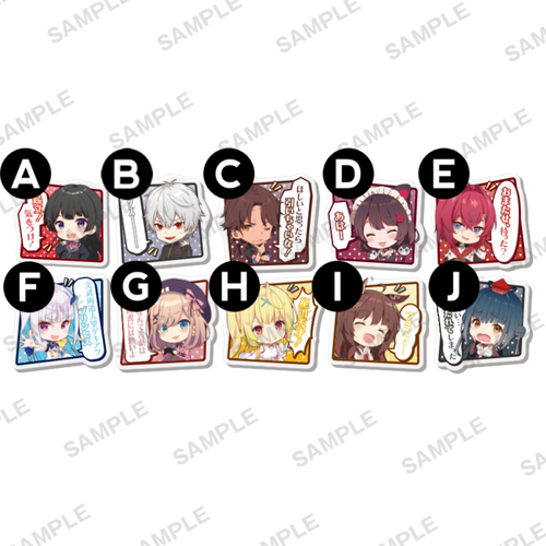 Nijisanji Capsule Acrylic Clip with Words