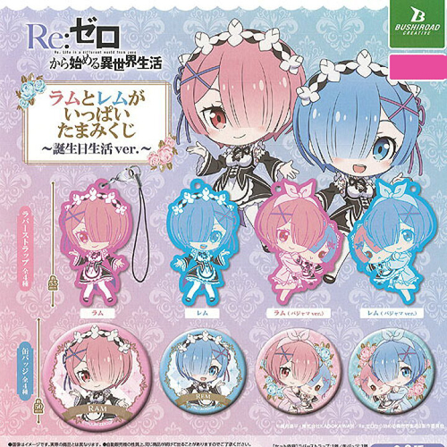 Re:Zero kara Hajimeru Isekai Seikatsu Ram & Rem ga Ippai Tama Mikuji -Birthday Life Ver.- [GACHAPON]