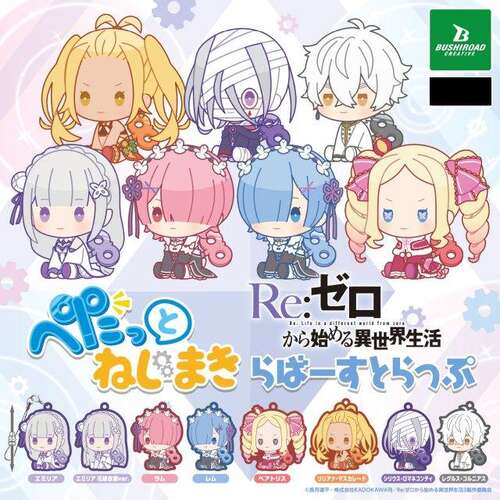 Re:Zero Starting Life in Another World Petatto Nejimaki Rubber Strap [GACHAPON]