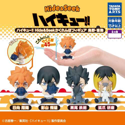 Haikyu!! Hide & Seek Figure Karasuno & Nekoma [GACHAPON]