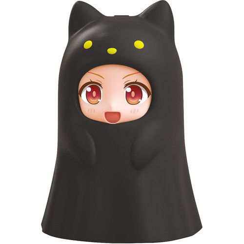 Nendoroid More Kigurumi Face Parts Case - Ghost Cat Black